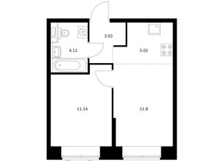 1-ком. квартира на продажу, 35.1 м2, Хабаровск