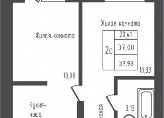 Продаю 1-ком. квартиру, 37.9 м2, Московская область