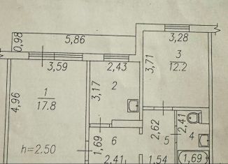 Продаю 2-ком. квартиру, 52.2 м2, Новокузнецк, Пионерский проспект, 5