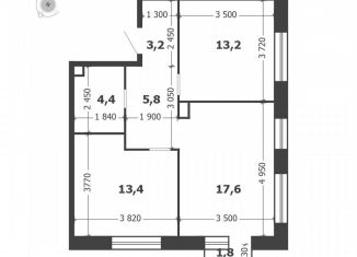 Продаю 2-ком. квартиру, 58.1 м2, Москва, 3-я очередь, к9, метро Автозаводская