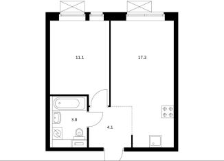 Продам однокомнатную квартиру, 35.9 м2, Москва, район Очаково-Матвеевское