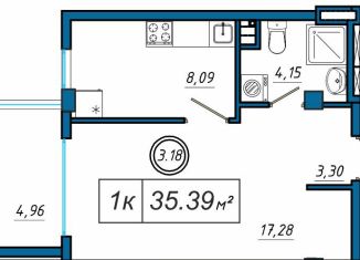 Продажа 1-ком. квартиры, 35.4 м2, Керчь, улица Суворова, 4