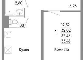 Продаю однокомнатную квартиру, 32.5 м2, Челябинск, Нефтебазовая улица, 1к2