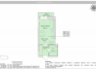 Квартира на продажу студия, 24.6 м2, Ижевск, Индустриальный район