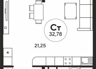 Продаю квартиру студию, 32.6 м2, Ростов-на-Дону, улица Нансена, 109/2