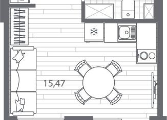 Продается квартира студия, 23.8 м2, Санкт-Петербург, метро Выборгская