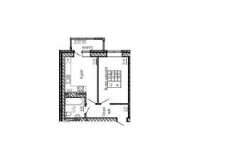 Продается 1-ком. квартира, 35.8 м2, Аксай, улица Речников, 15Ак5, ЖК Новый Аксай