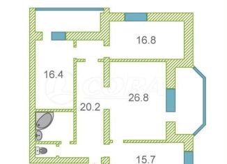 3-ком. квартира на продажу, 110 м2, Тюмень, улица Герцена, 52