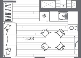 Квартира на продажу студия, 23.6 м2, Санкт-Петербург, метро Выборгская