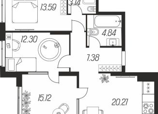 Продаю 2-ком. квартиру, 76.6 м2, Тула