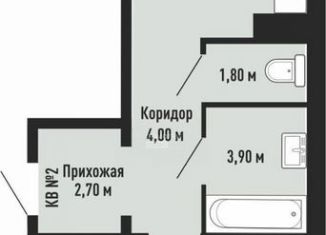 Продаю однокомнатную квартиру, 44.3 м2, Новосибирск, Ленинский район, улица Невельского, 3/1