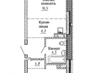 Продам 2-комнатную квартиру, 56.9 м2, Новосибирск, улица Фрунзе, 1