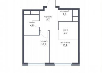 Продаю 2-ком. квартиру, 38.7 м2, Москва, станция Бульвар Рокоссовского