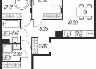 Продажа трехкомнатной квартиры, 85.6 м2, Тула, Зареченский территориальный округ