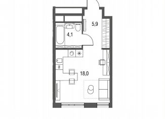 Продается квартира студия, 28.3 м2, Москва, Тагильская улица, 2к1