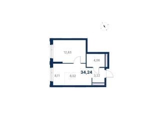 Продается 1-комнатная квартира, 34.2 м2, Екатеринбург, метро Чкаловская, улица Титова, 19/42И