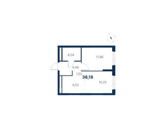 Продаю однокомнатную квартиру, 38.2 м2, Екатеринбург, метро Чкаловская, улица Титова, 19/42И