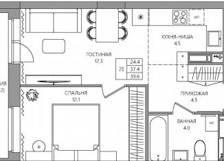 Продажа 2-ком. квартиры, 39.6 м2, Пермь, Свердловский район, 3-я Нейвинская улица, 5