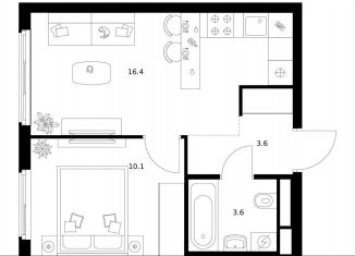 Продается 1-комнатная квартира, 33.7 м2, Москва, район Гольяново