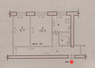 Продам 2-ком. квартиру, 44 м2, Волгоград, улица Михаила Паникахи, 9