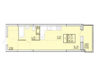 Продается квартира студия, 28.7 м2, Архангельская область