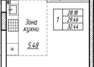 Продается квартира студия, 29.5 м2, Калининградская область