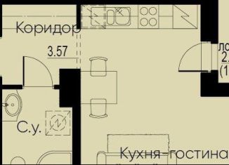 Продам квартиру студию, 24.9 м2, Мурино, Романовская улица, 2