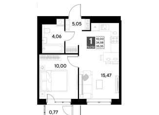 Продается однокомнатная квартира, 35.4 м2, Калуга, Ленинский округ