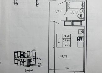Продается квартира студия, 29 м2, Ленинградская область, Ручьёвский проспект, 1/24