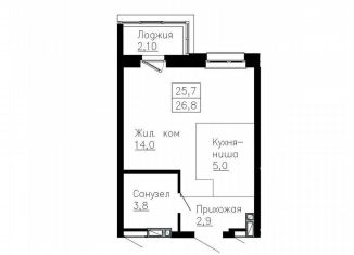 Продам квартиру студию, 26.8 м2, Владивосток, Ленинский район