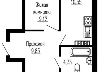 2-комнатная квартира на продажу, 54 м2, Екатеринбург, улица Лыжников, 3, Чкаловский район