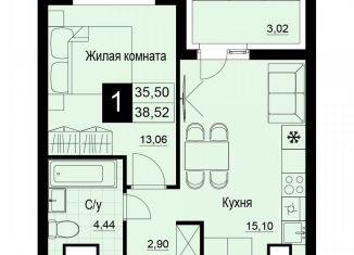 Продажа 1-комнатной квартиры, 37 м2, Самара, Куйбышевский район