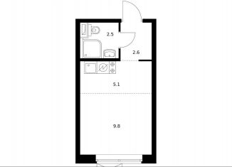 Продается квартира студия, 19.8 м2, Москва, Дорожная улица, 46к1, район Чертаново Южное