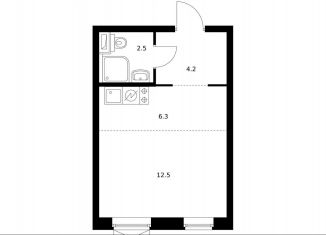 Продаю квартиру студию, 25.3 м2, Москва, Дорожная улица, 46к3, район Чертаново Южное