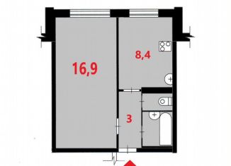 Продажа 1-комнатной квартиры, 30.8 м2, Железногорск, Школьная улица, 50Б