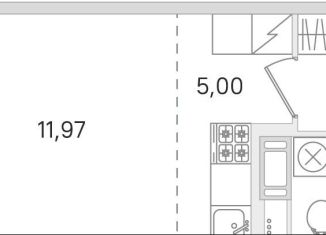 Продам квартиру студию, 25.9 м2, городской посёлок Янино-1