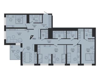 Продаю 5-ком. квартиру, 159.5 м2, Екатеринбург, проспект Космонавтов, 100, Орджоникидзевский район