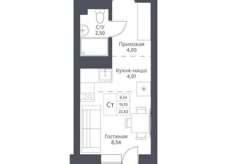 Продается квартира студия, 19.1 м2, Новосибирск, метро Гагаринская