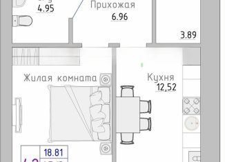 Продаю 1-комнатную квартиру, 49.1 м2, Зеленоградск