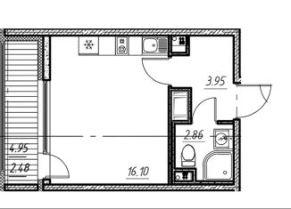 Продается квартира студия, 25.4 м2, Санкт-Петербург, Московский район, Московское шоссе, 13ЖД