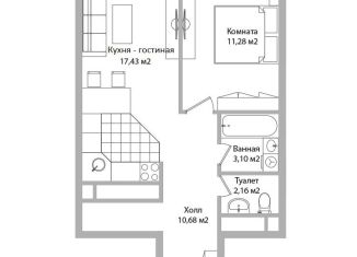 Продажа 1-ком. квартиры, 44.7 м2, Мытищи, Троицкая улица, 3Г