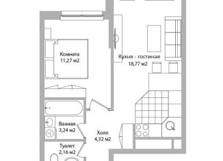 Продам 1-ком. квартиру, 39.8 м2, Мытищи, Троицкая улица, 3Г