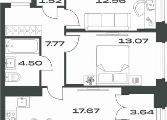 Продаю 2-ком. квартиру, 61.1 м2, Тула