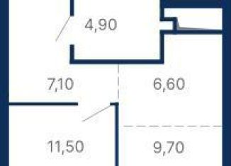 Продажа однокомнатной квартиры, 39.8 м2, Екатеринбург, Московская улица, 249/2, метро Геологическая