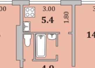 Продается двухкомнатная квартира, 41.3 м2, Мурманск, проспект Героев-Североморцев, 65, Ленинский округ