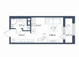 Продаю квартиру студию, 27.1 м2, Санкт-Петербург, Московский район