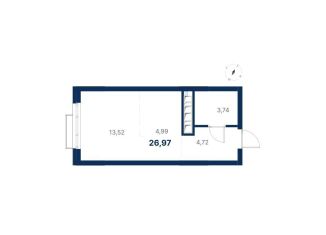 Продажа квартиры студии, 27 м2, Екатеринбург, Чкаловский район