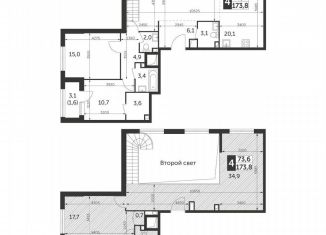 Продам 4-ком. квартиру, 173.8 м2, Москва, улица Вильгельма Пика, 1, метро ВДНХ