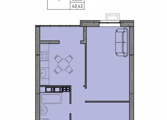 Продается 1-комнатная квартира, 40.4 м2, Волгоград