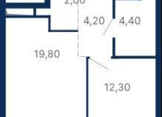 1-комнатная квартира на продажу, 42.7 м2, Екатеринбург, Московская улица, 249/2, метро Геологическая